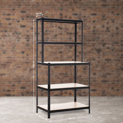 Estantería de almacenamiento Negro