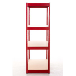 Étagère rouge 160x60x180
