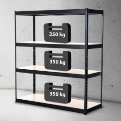 Étagère 160x60x180 noire