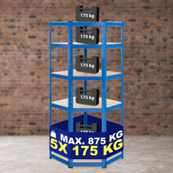 ?tag?re d'angle bleue Flint 180