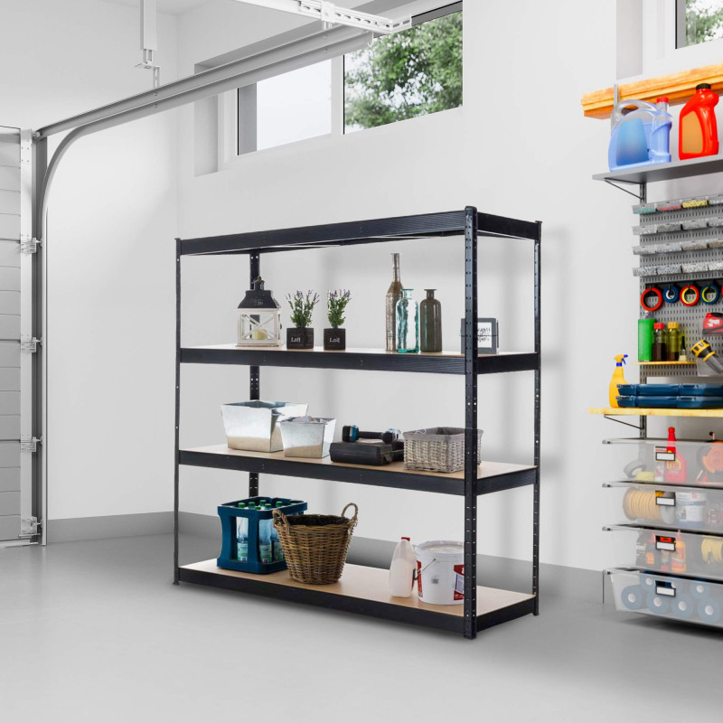 Estantería Metálica 160x60x180 cm Negro