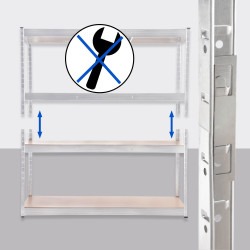 Étagère de rangement 160x60x180 cm blanche