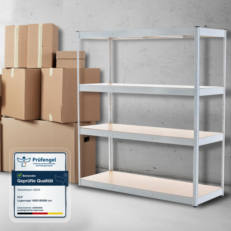 Scaffale Zincato Professionale 160x60x180 bianco