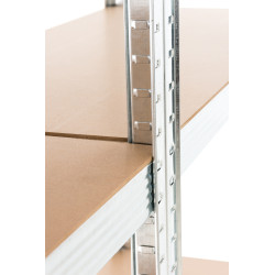 Lot de 2 étagères à brancher G 90x40x180 cm argent