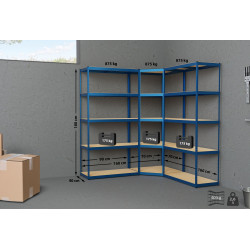 Estantería modular de 3 piezas Azul