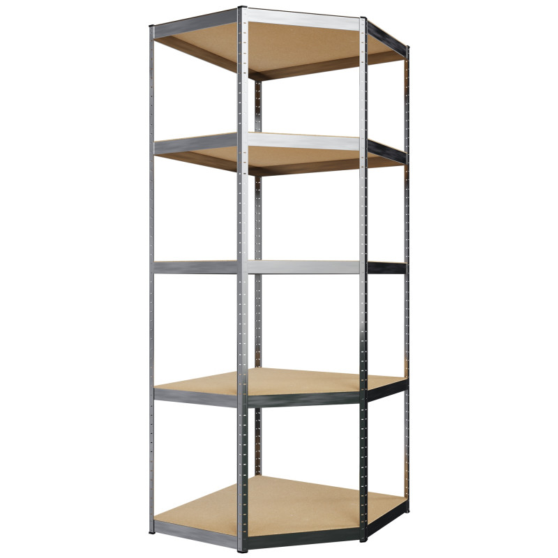 Estantería modular de 3 piezas Plateado