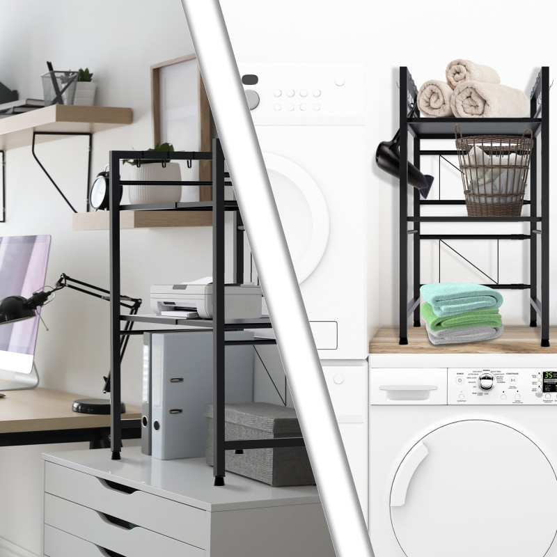 ?tag?re ? micro-ondes ? 3 niveaux Marana, noire