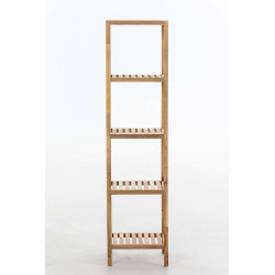 Étagère de salle de bain 5 pièces Wiki noyer