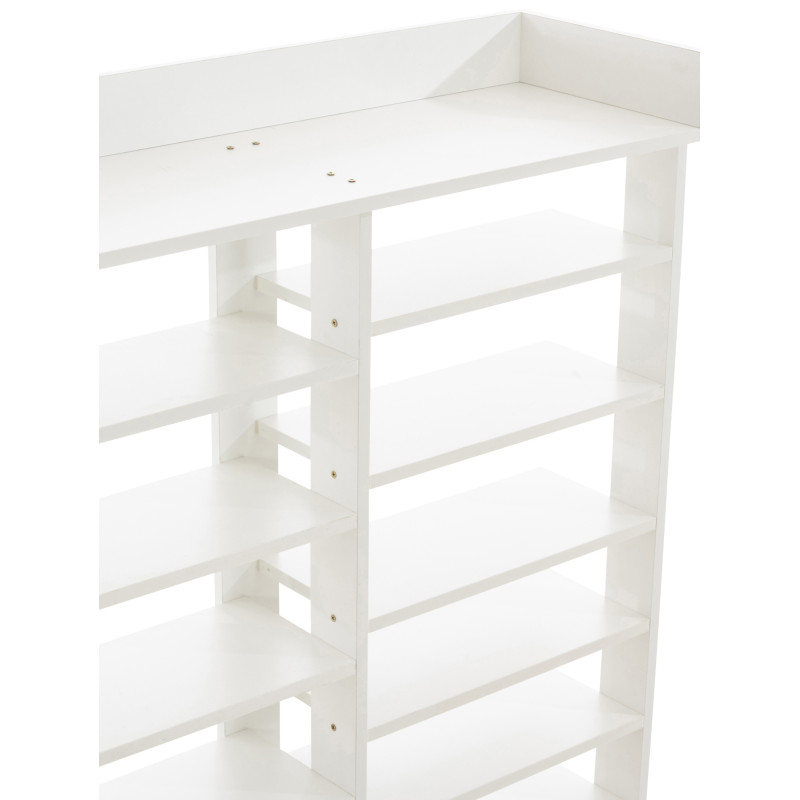 Zapatero de madera Kristina Blanco