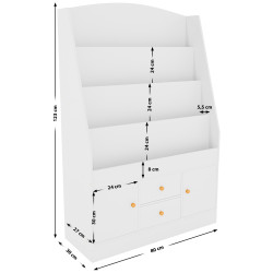 Libreria Luray bianco