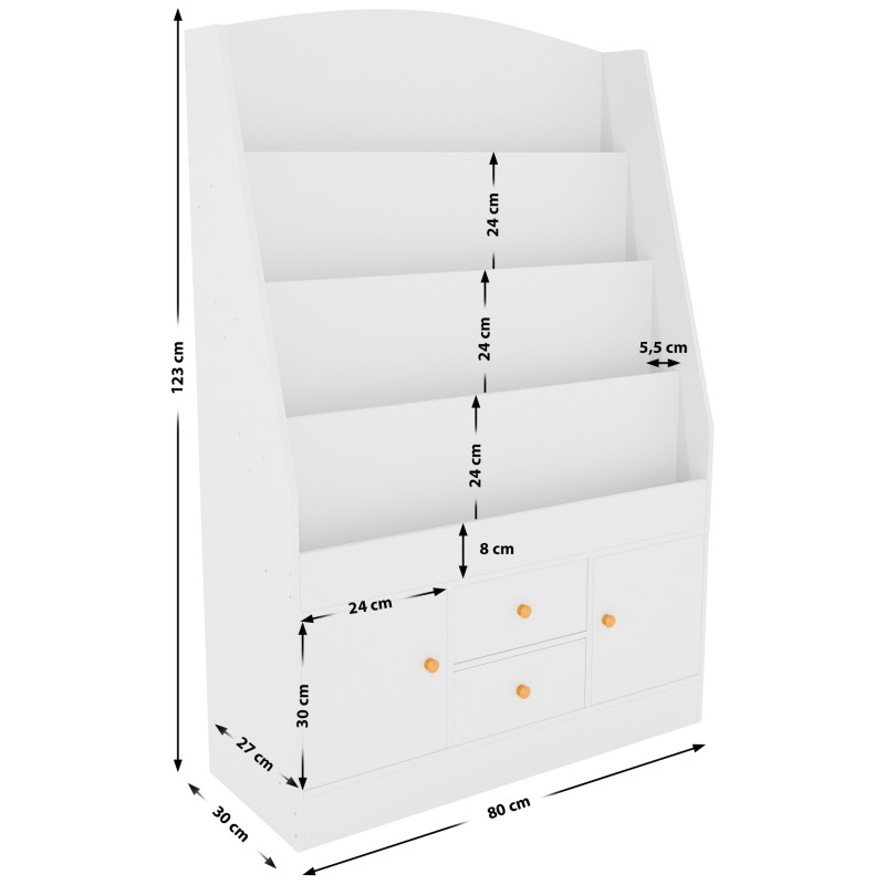 Libreria Luray bianco