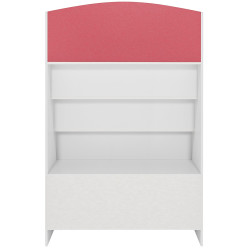 Librería Luray infantil con 4 estantes, 2 cajones & compartimentos Blanco