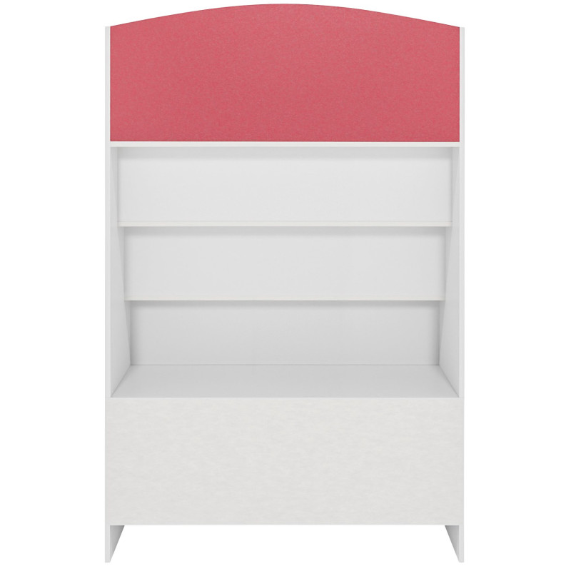 Librería Luray infantil con 4 estantes, 2 cajones & compartimentos Blanco