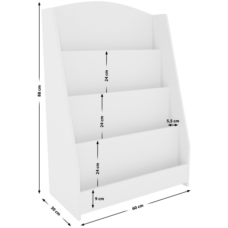 Biblioth?que Melfa 60 cm blanche