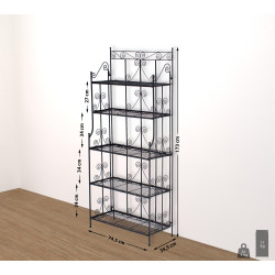 Rayonnage noire Ciara