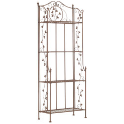 Estantería de Hierro Plegable Arona Marrón antiguo