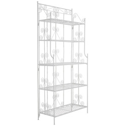 Estantería Decorativa de Hierro Ciara Blanco