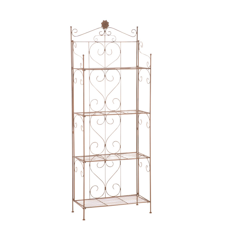 Estantería Plegable Decorativa Lenja Marrón antiguo