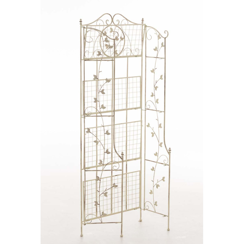 Estantería de Hierro Plegable Arona Crema antiguo