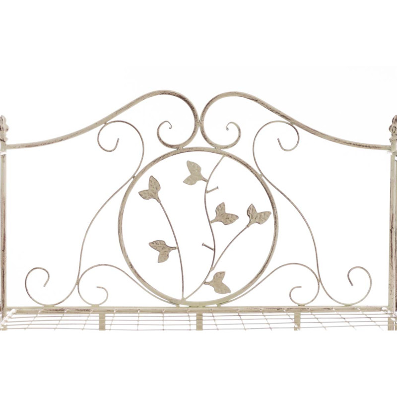 Estantería de Hierro Plegable Arona Crema antiguo