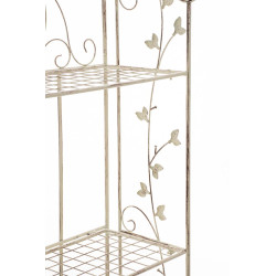 Estantería de Hierro Plegable Arona Crema antiguo