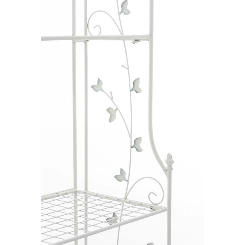 Estantería de Hierro Plegable Arona Blanco