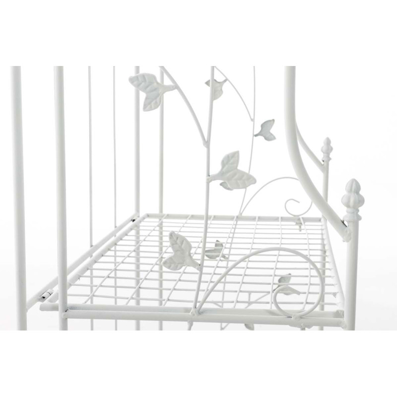 Estantería de Hierro Plegable Arona Blanco