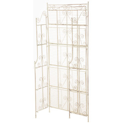 Estantería Decorativa de Hierro Ciara Crema antiguo