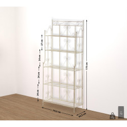 Rayonnage Ciara crème antique