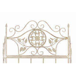 Estantería de Hierro Plegable Flora Crema antiguo