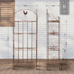 Rayonnage Mia marron antique