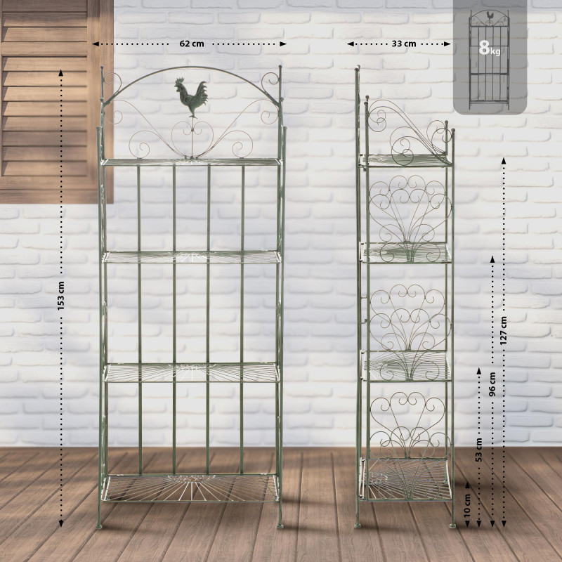 Estantería Plegable Mia Verde antiguo