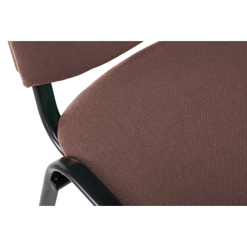 Chaise visiteur Ken V2 en tissu | brun