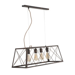 Plafonnier INDUSTRIEL Industriel XXL Industry – Design Brut et Audacieux 78x30x26,5 cm