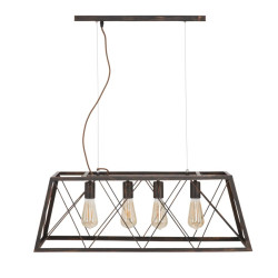 Plafonnier INDUSTRIEL Industriel XXL Industry – Design Brut et Audacieux 78x30x26,5 cm