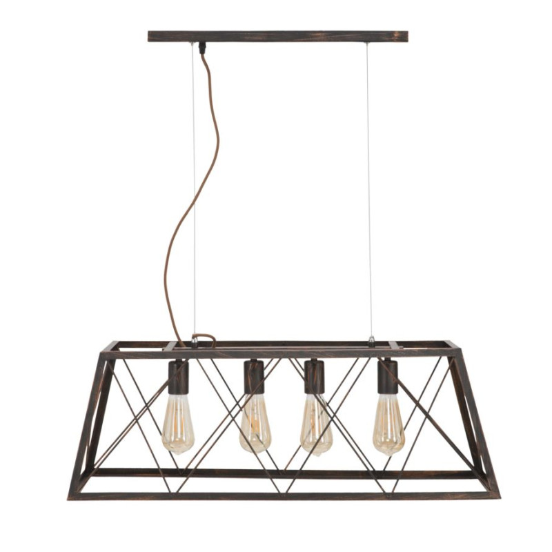 Plafonnier INDUSTRIEL Industriel XXL Industry – Design Brut et Audacieux 78x30x26,5 cm