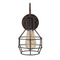 INDUSTRIAL Applique Murale Industrielle Industry C – Élégance Métallique et Charme Industriel 32x14x30 cm