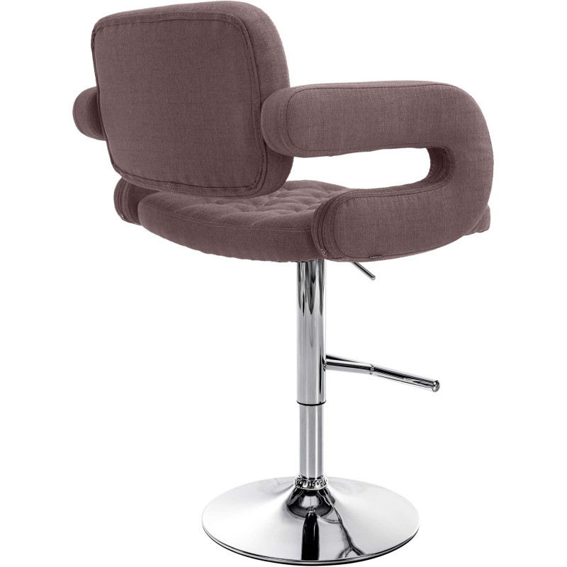 Tabouret de bar Dublin FABRIC C brun