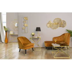 GLAM Lampe de Table Glam Harts – Luxe Glamour et Ambiance Chic Ø30x54,5 cm