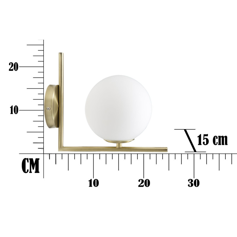 GLAM Applique Murale GlamY – Chic et Lumière Contemporaine 15x25x22 cm