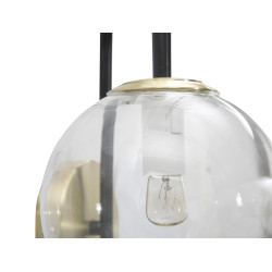 GLAM Applique Murale Iron Black – Glam Industriel et Élégance Sombre 36x24x45 cm