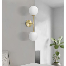 GLAM Applique Murale GlamY Doppia – Élégance et Luxe Contemporain 15x21x55 cm