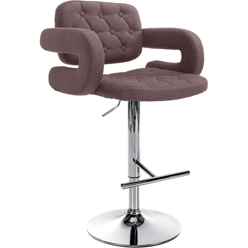Tabouret de bar Dublin FABRIC C brun