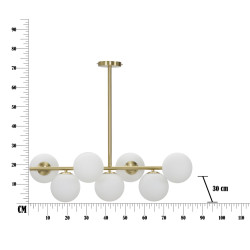 GLAM Plafonnier GlamY 7 Lumières – Élégance et Luxe Moderne 81x30x74 cm