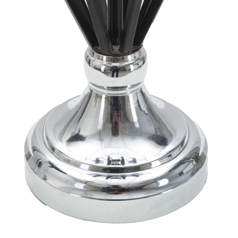 GLAM Lampe de Table Darky Argent – Chic et Lumière Glam Ø28x56 cm