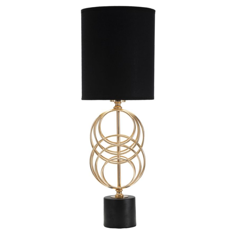 GLAM Lampe de Table CirclY – Style Contemporain Glam Ø20x58,5 cm
