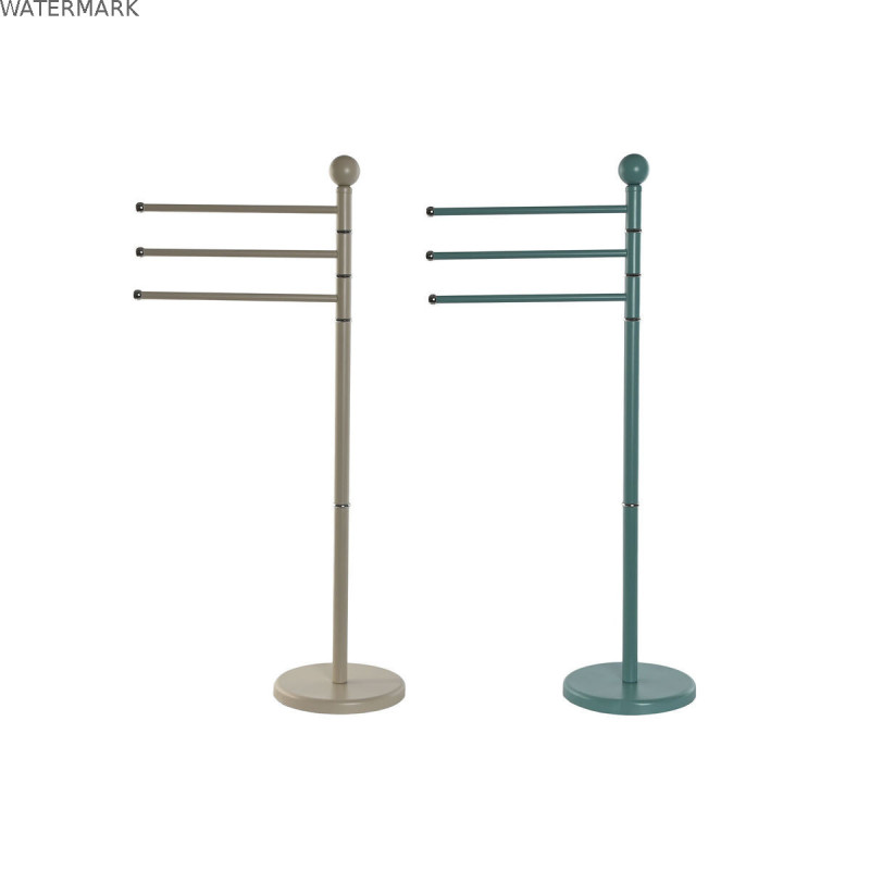 Porte Serviettes sur Pied Home ESPRIT Beige Turquoise Métal 43 x 22 x 90 cm 2 Unités