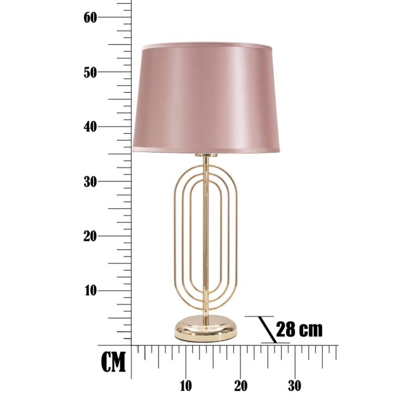 GLAM Lampe de Table Krista – Design Raffiné Ø28x55 cm