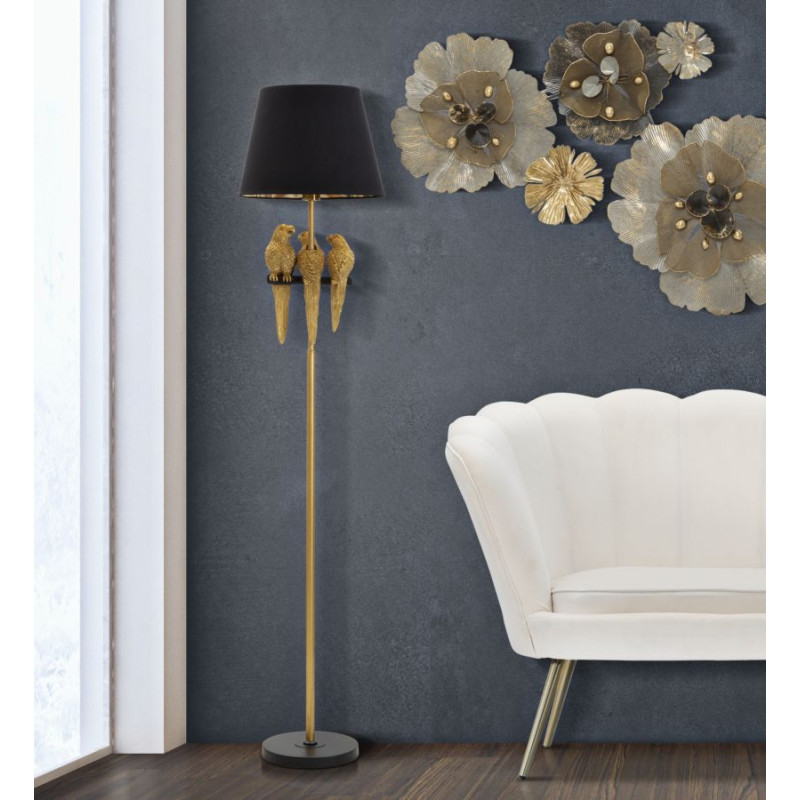 GLAM Lampadaire Perroquets – Élégance Animalière et Glamour Ø37x164,5 cm