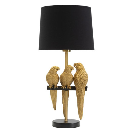 GLAM Lampe de Table Perroquets – Design Animaux Chic Ø30x62,5 cm